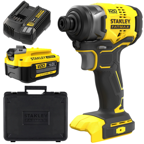 Zakrętarka 18V V20 body Stanley SFMCF810B + aku 4Ah + ład