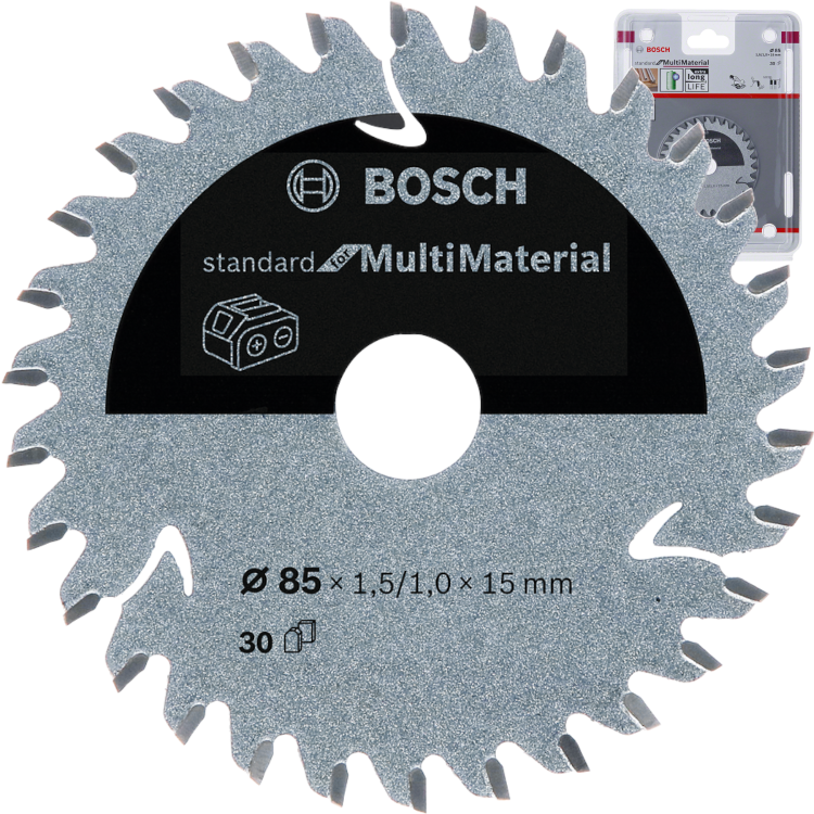 BOSCH Tarcza do piły tarczowej bezprzewodowej 85mm x 1,5mm 30z