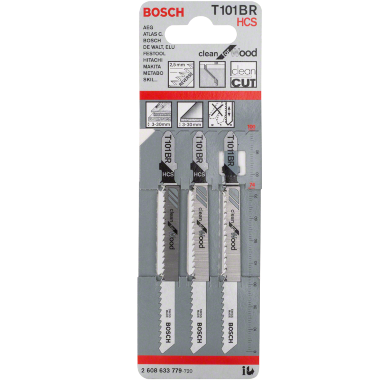 BOSCH Zestaw brzeszczotów T 101 BR