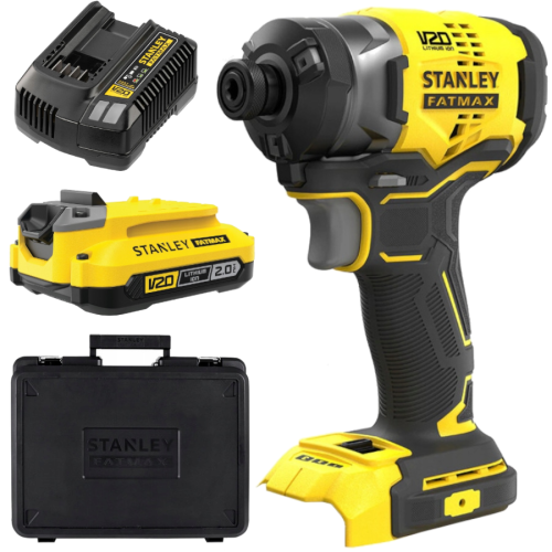 STANLEY SFMCF820 Zakrętarka udarowa 18V 190Nm seria V20 + akumulator 2.0Ah + ładowarka