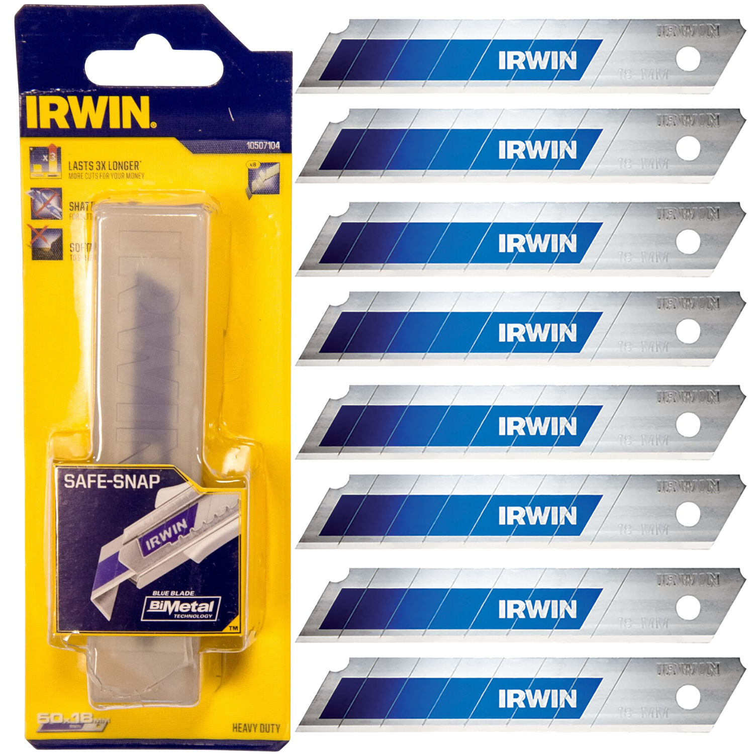 IRWIN Ostrza łamane BI-METAL BLUE 18mm 50szt.