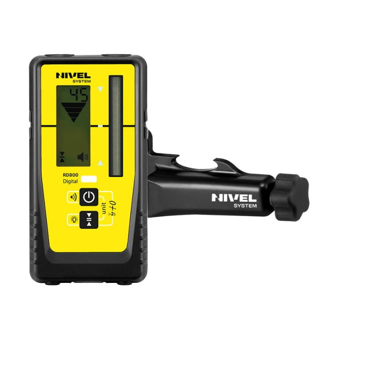 NIVEL SYSTEM RD800 DIGITAL cyfrowy czujnik laserowy z uchwytem