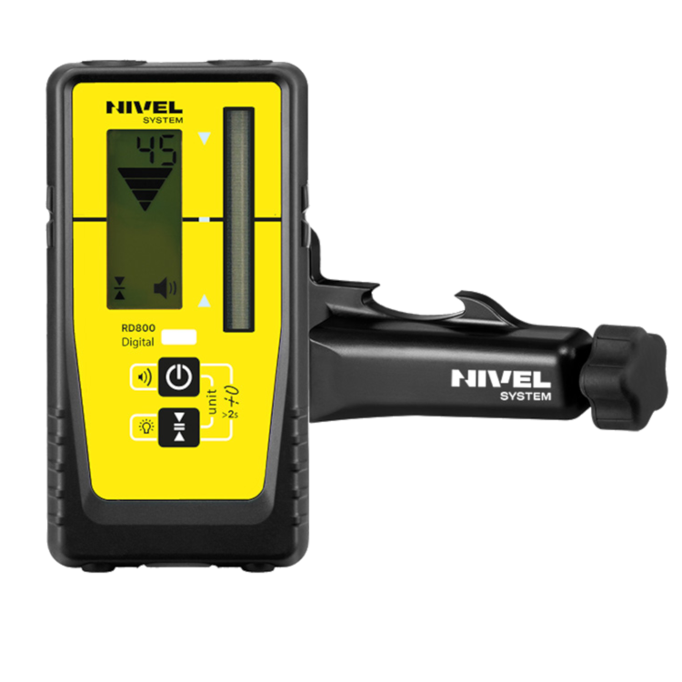 NIVEL SYSTEM RD800 DIGITAL cyfrowy czujnik laserowy z uchwytem, do laserów krzyżowych i rotacyjnych