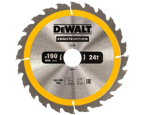 DEWALT DT1944 tarcza 190 x 30mm 24T