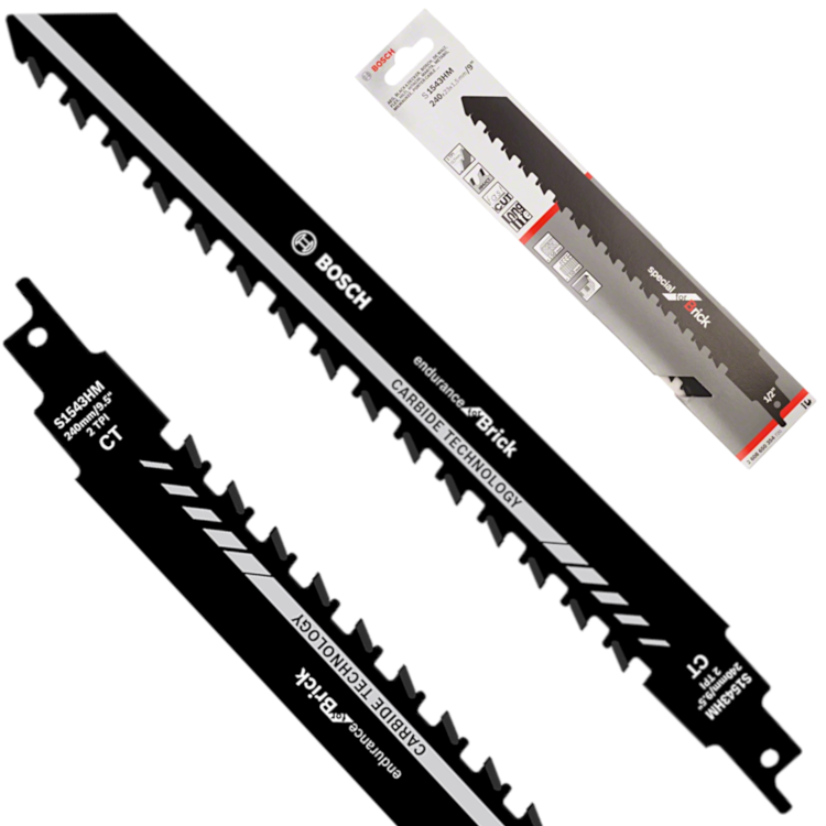 BOSCH Brzeszczot do piły szablastej S 1543 HM Endurance for Brick 240mm