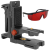Uchwyt wielofunkcyjny GT-100 do laserów 1/4" + adapter do profili + Okulary laserowe, do wiązki CZERWONEJ lasera