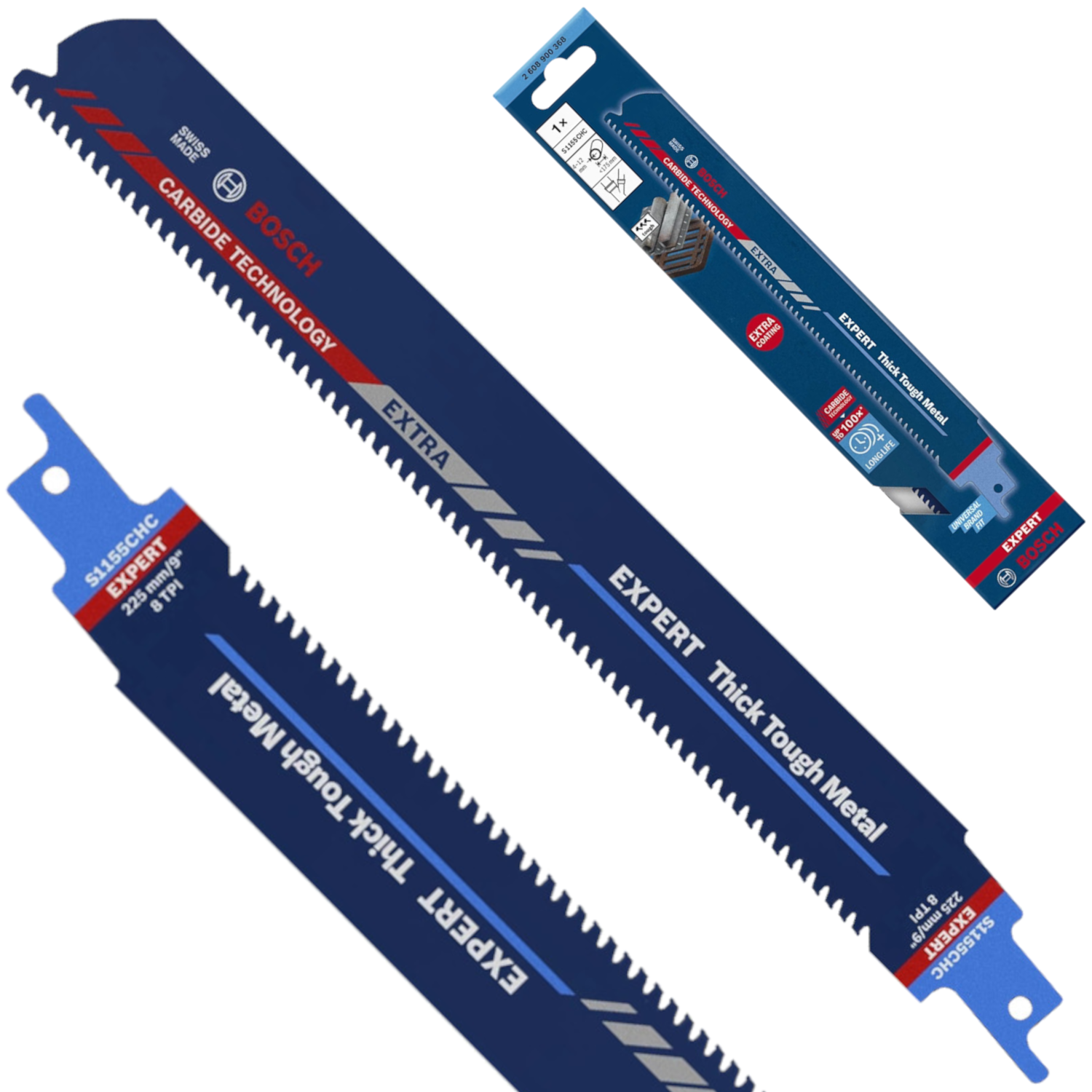 BOSCH Brzeszczot do piły szablastej do stali Expert S1155 CHC 225mm 1szt.