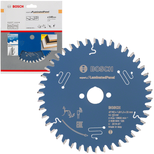 BOSCH 2608644126 Tarcza pilarska do drewna 140x20mm 42z Expert for Laminated Panel