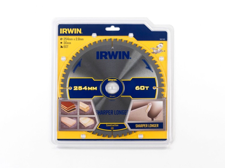 IRWIN 1897429 Tarcza do drewna 254mm x 30 x 60z Construction
