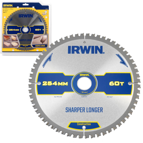 IRWIN 1897429 Tarcza do drewna 254mm x 30 x 60z Construction