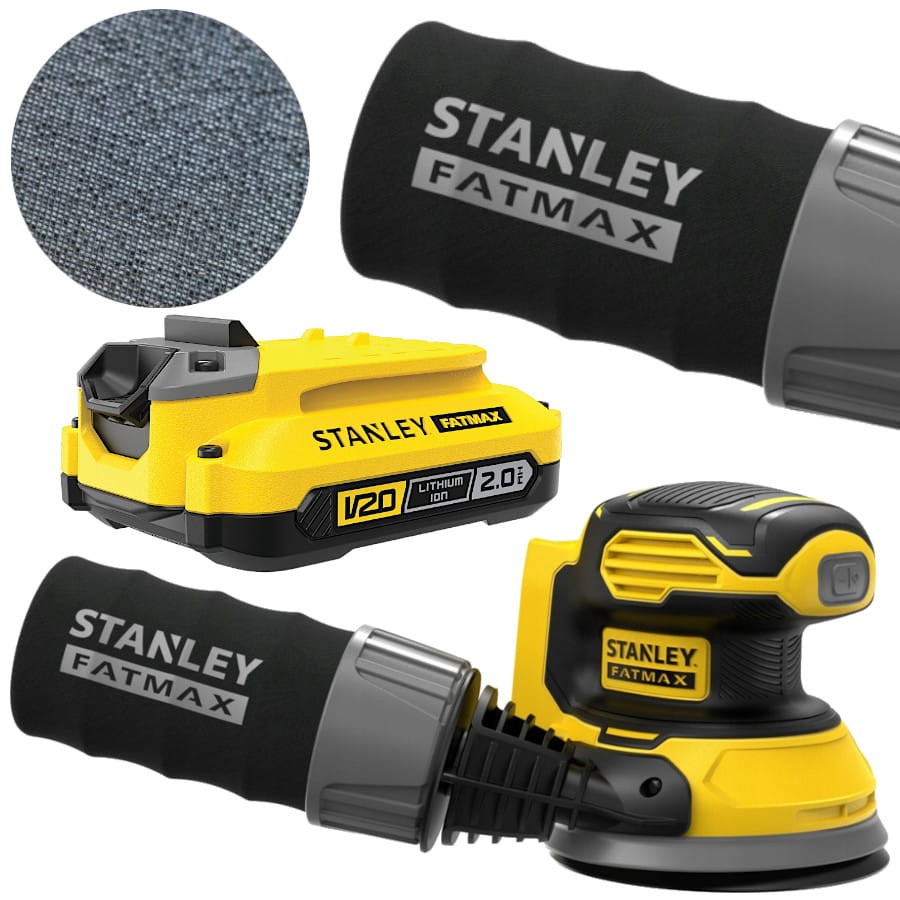STANLEY SFMCW220B Szlifierka mimośrodowa 18V 125mm V20 + aku 2Ah