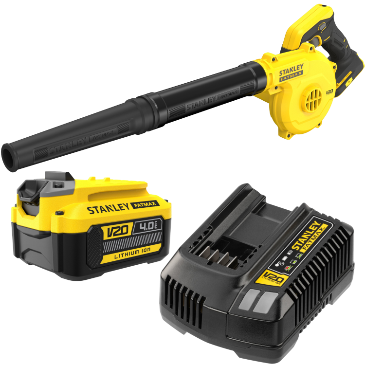STANLEY SFMCBL01B Dmuchawa akumulatorowa 18V V20 + aku 4Ah + ładowarka