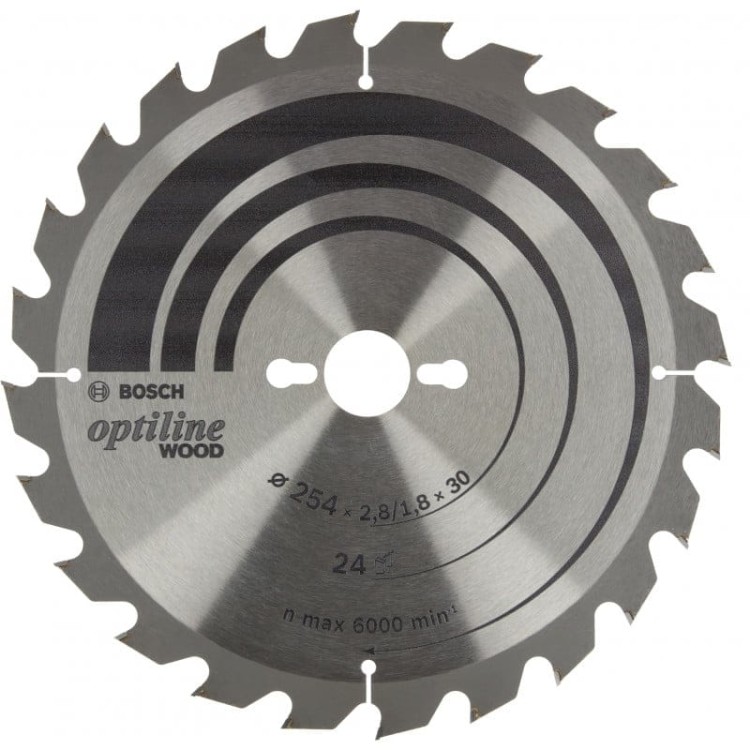 Tarcza pilarska Optiline Wood, 254x 2,8/1,8x30mm Bosch 2608838412
