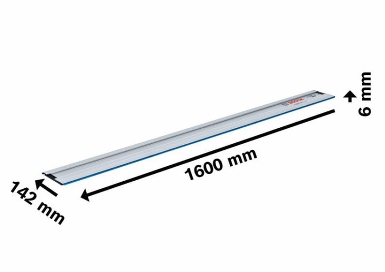 BOSCH FSN 1600 szyna prowadząca 1,6m wymiary