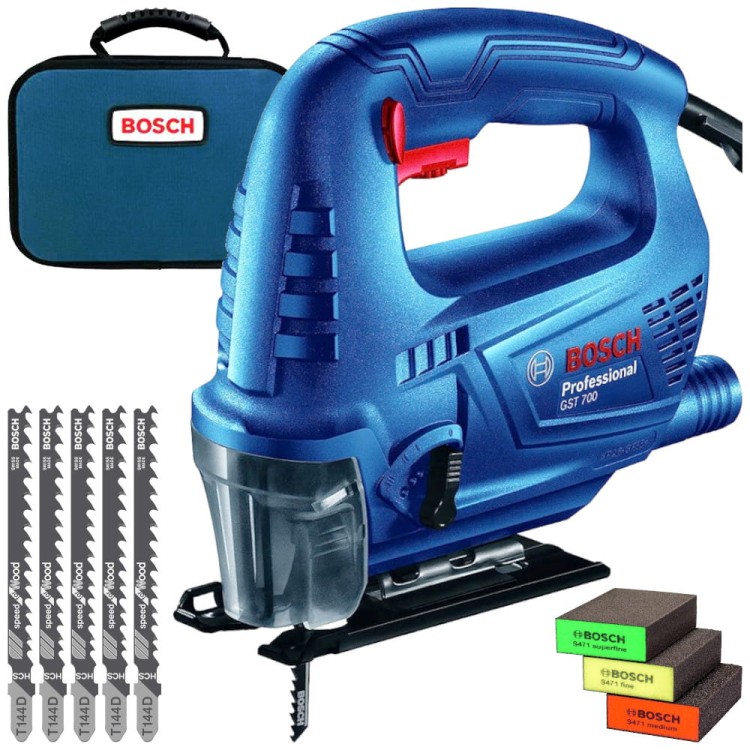 BOSCH Wyrzynarka 500W GST 700 + akcesoria