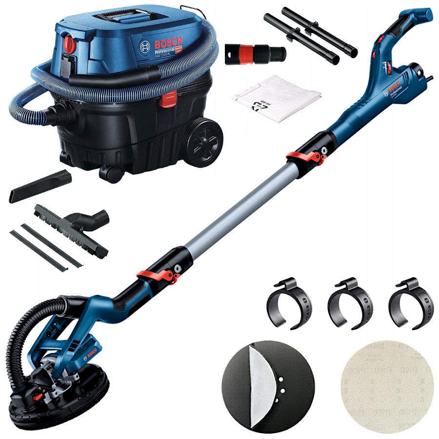 BOSCH Szlifierka do gipsu żyrafa GTR 550 550W + Odkurzacz GAS 12-25 PL