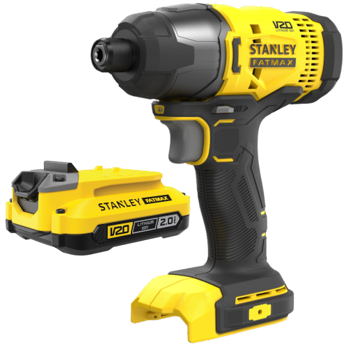 STANLEY SFMCF800B Zakrętarka udarowa 18V seria V20+ SFMCB202 akumulator 2,0Ah Li-Ion 18V, V2 FatMax