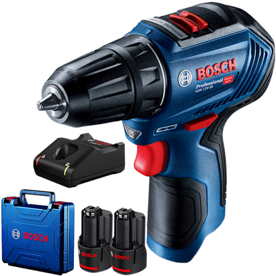 BOSCH Wiertarko-wkrętarka GSR 12V-30 12V + 2x 2.0Ah