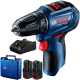 BOSCH Wiertarko-wkrętarka GSR 12V-30 12V + 2x 2.0Ah