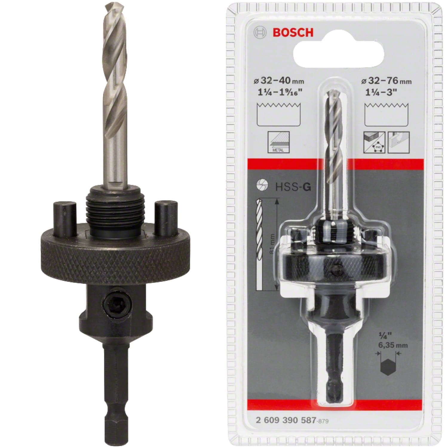 Adapter sześciokątny do wiertarko - wkrętarek obrotowych Bosch