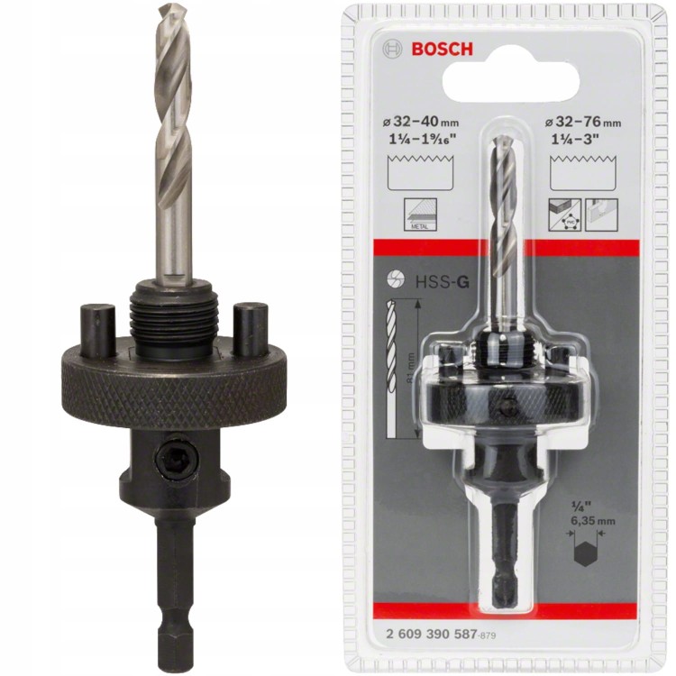 Adapter sześciokątny do wiertarko - wkrętarek obrotowych Bosch