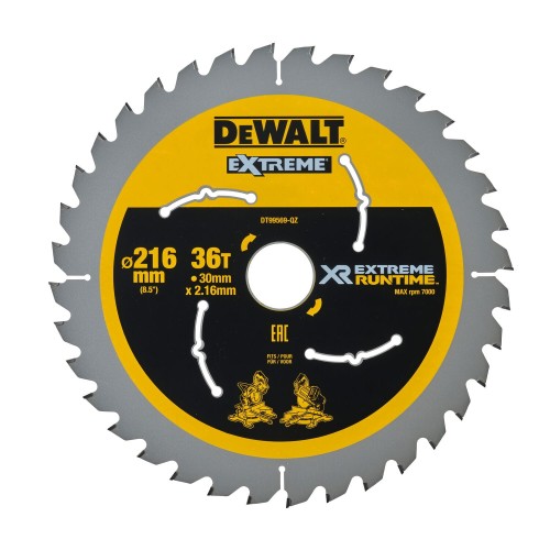DEWALT Tarcza DT99569 do ukośnicy do drewna 216x30mm 36z FlexVolt