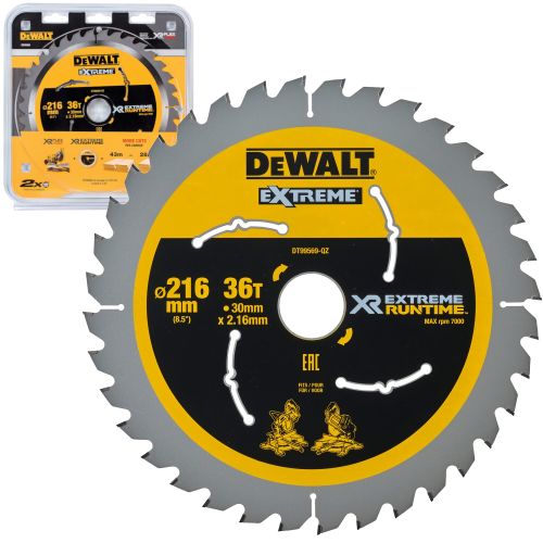 DEWALT Tarcza DT99569 do ukośnicy do drewna 216x30mm 36z FlexVolt