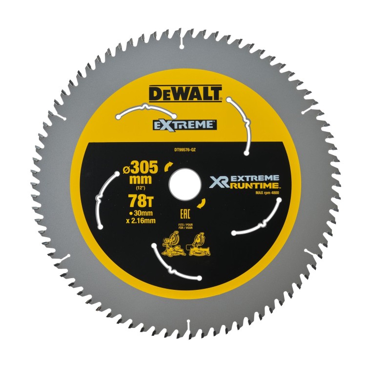 DEWALT Tarcza DT99576 do drewna 305x30mm 78z