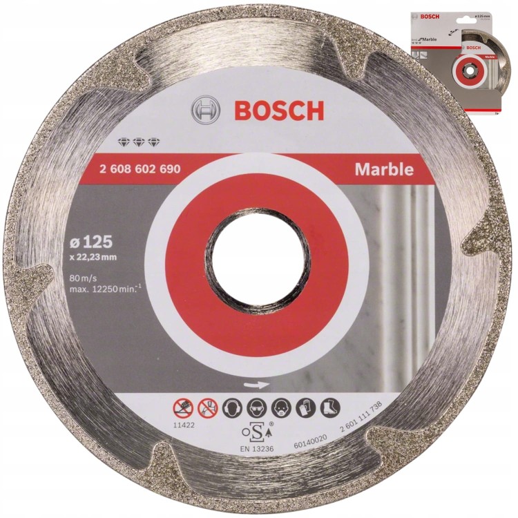 Bosch Diamentowa tarcza tnąca 125 x 22,23mm x 2,2 x 3 mm 2608602690