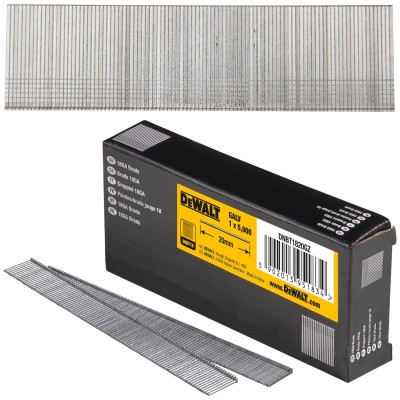 DEWALT DNBT1820GZ Gwoździe galwanizowane 1x20mm 5000szt. 90st 18GA do DCN682