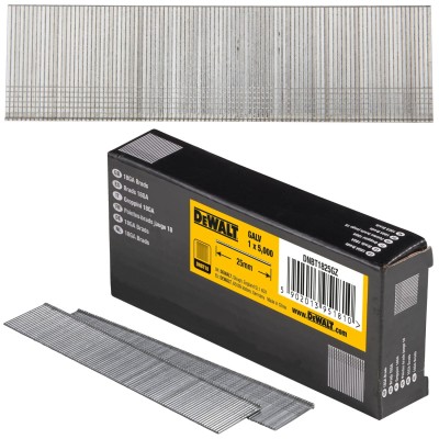 DEWALT DNBT1825GZ Gwoździe galwanizowane 1x25mm 5000szt. 90st 18GA do DCN682