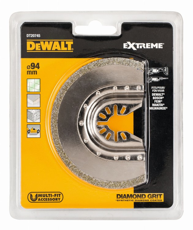 DEWALT DT20745 Brzeszczot diamentowy, półokrągły do płytek i fug 94mm