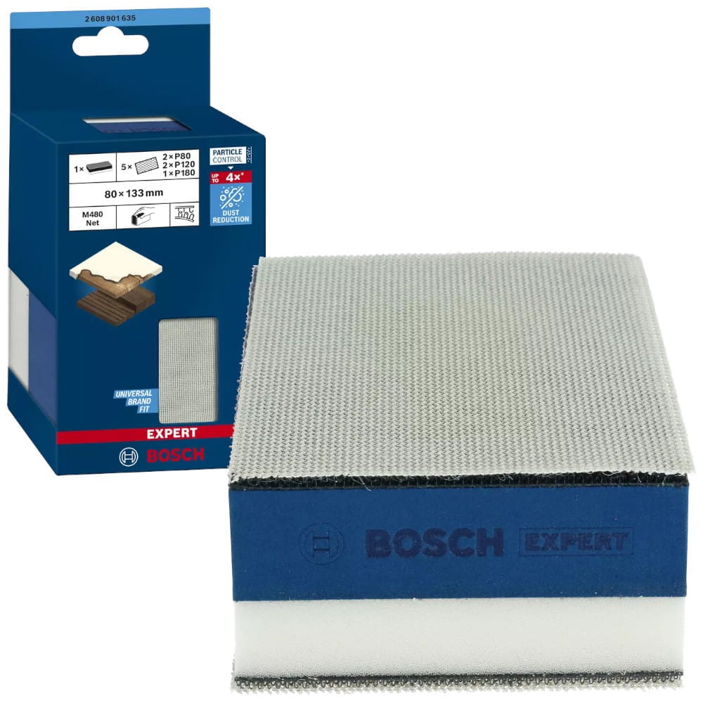 BOSCH Bloczek ścierny do drewna 3w1 P80-180 Expert