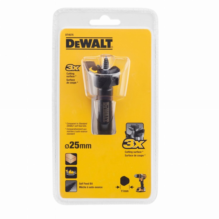 DEWALT DT4575 Samowiercące wiertło puszkowe SEDNIK do drewna 25mm