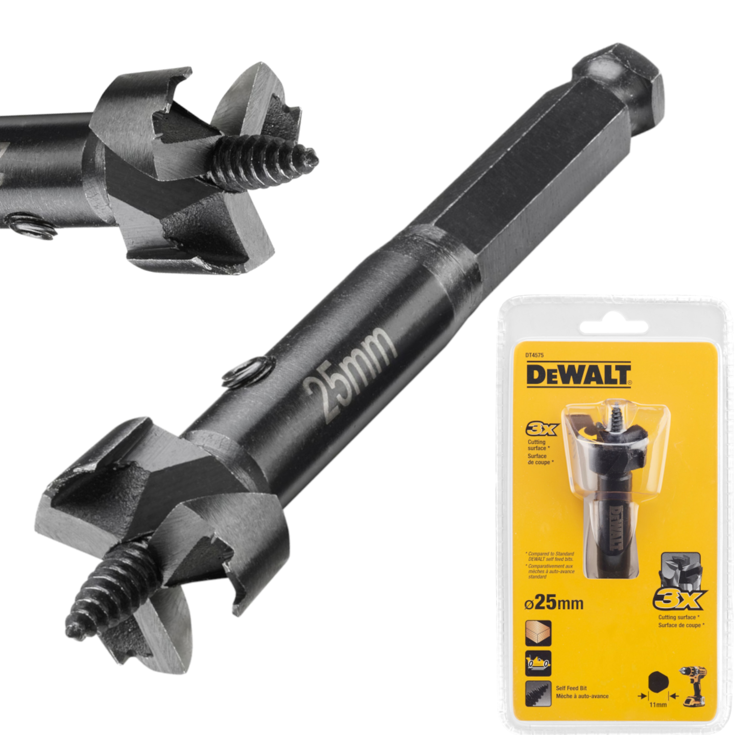 DEWALT DT4575 Samowiercące wiertło puszkowe SEDNIK do drewna 25mm sednik