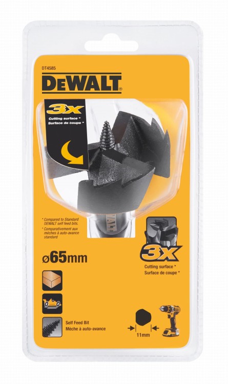 DEWALT DT4585 Samowiercące wiertło puszkowe SEDNIK do drewna 65mm