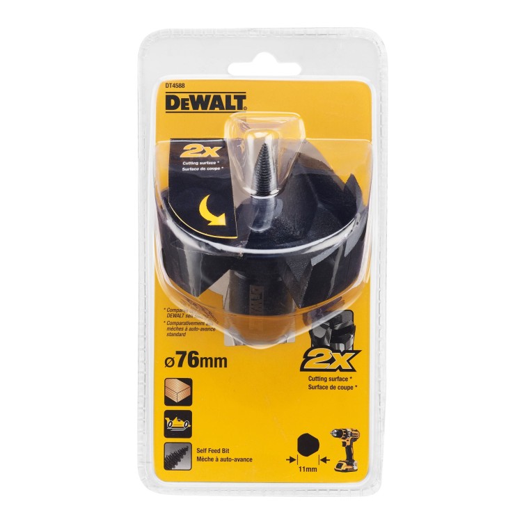 DEWALT DT4588 Samowiercące wiertło puszkowe SEDNIK do drewna 76mm