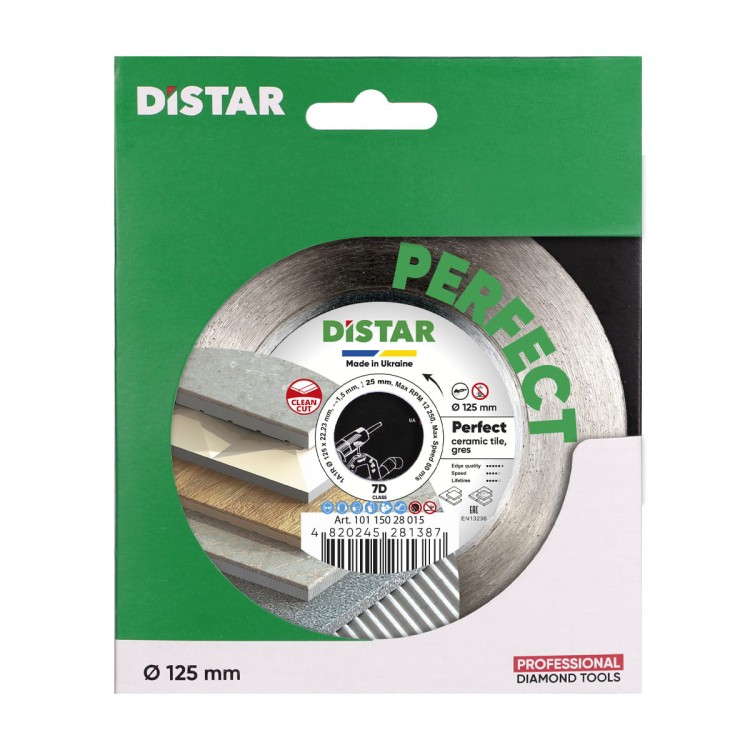 PERFECT tarcza diamentowa 125X22,23H 1A1R DISTAR