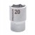 PROXXON 23419 Nasadka krótka standardowa 1/2'' 20mm