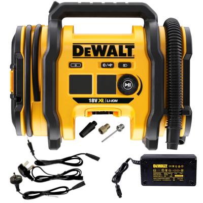 DEWALT DCC018N Kompresor 12V, 230V, 18V, 11bar,"body"+ N557515 Zasilacz 230V z przewodem do kompresora DCC018