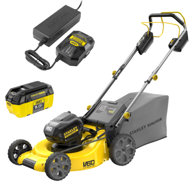 STANLEY SLSFMCMS2653B Kosiarka akumulatorowa V60 + SFMCB605 Akumulator 5.0 Ah V60 + SFMCB6012 ładowarka V60