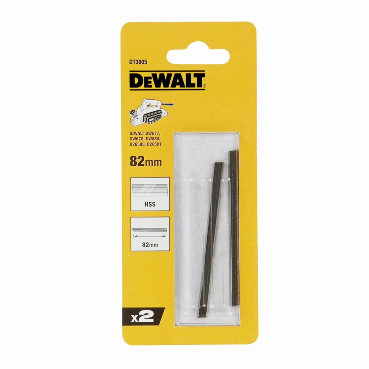 DEWALT DT3905 Noże do strugów 82mm do stosowania z DW677, DW678K, DW678EK i DW680K