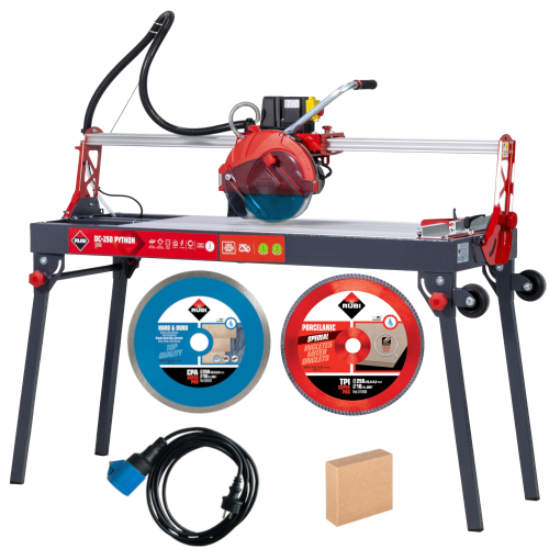 Rubi 56949 Przecinarka elektryczna DC-250-1200 PYTHON z CPA250 + Rubi 58850 Kabel zasilający do przecinarki + Rubi 31969Tarcza diamentowa TPI 250 SUPERPRO