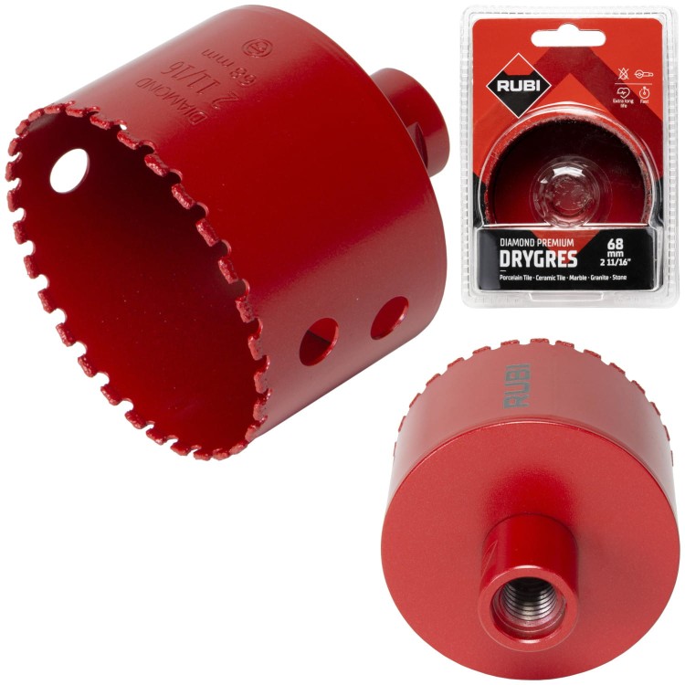 RUBI 06978 Wiertło diamentowe Drygres Premium 68mm M14