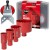 RUBI 51931 Zestaw wierteł diamentowych DryGres Premium 28/35/43/68mm 4szt. + prowadnica Multidrill