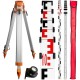 ATS-5 Statyw aluminiowy 97-165cm 5/8" do niwelatora + Łata 5m