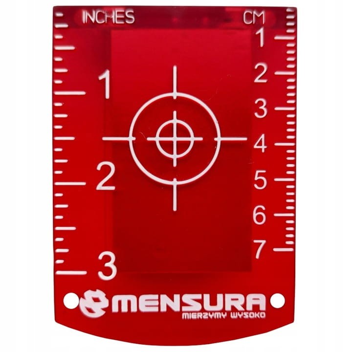 tarcza czerwona do laserów