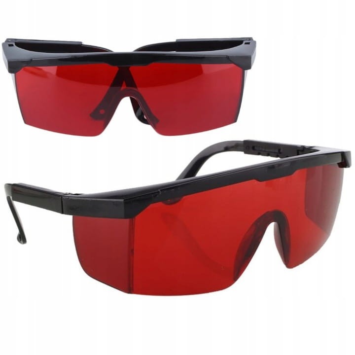 okulary czerwone do laserów