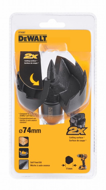 DEWALT DT4587 Wiertło samowiercące gniazdowe 74mm do drewna