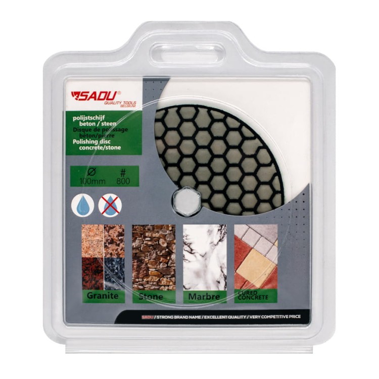 SADU 114203B Dysk polerski diamentowy , na rzep 100mm, GR.800
